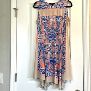 BCBG Mercey Paisley Bazaar Scarf Print Dress